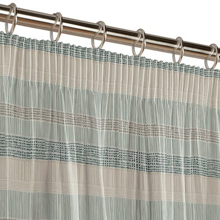 Pencil heading curtain