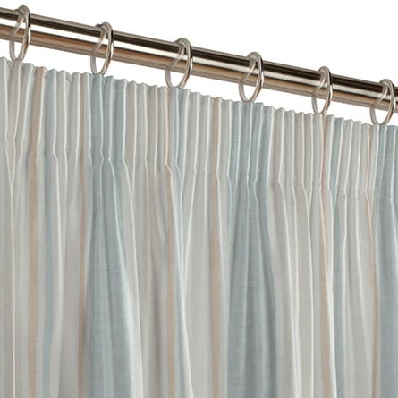Pencil heading curtain
