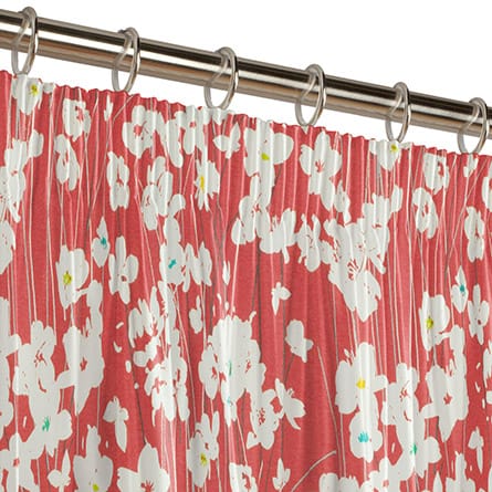 Pencil heading curtain