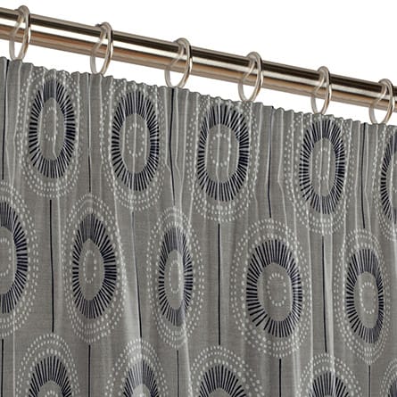 Pencil heading curtain