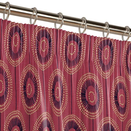 Pencil heading curtain