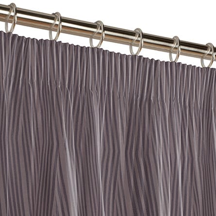 Pencil heading curtain
