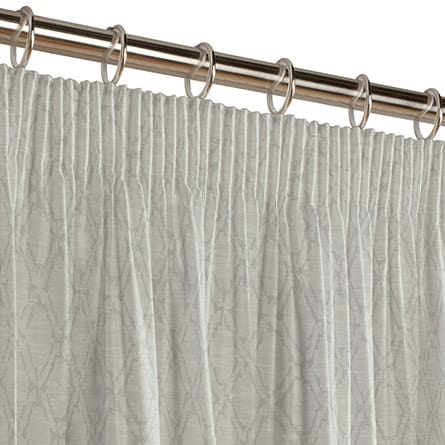 Pencil heading curtain