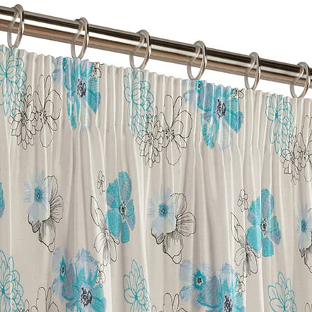 Pencil heading curtain