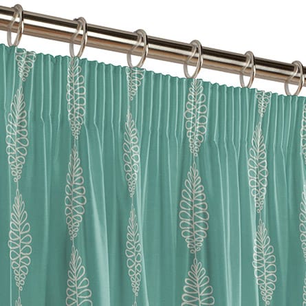 Pencil heading curtain