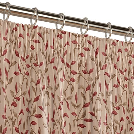 Pencil heading curtain