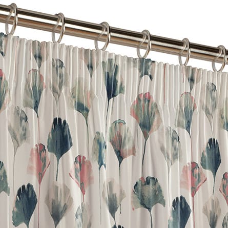 Pencil heading curtain