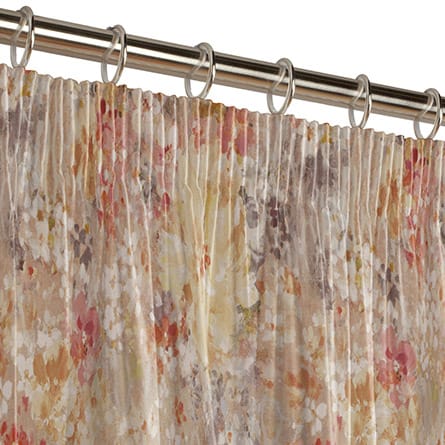 Pencil heading curtain