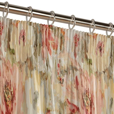 Pencil heading curtain