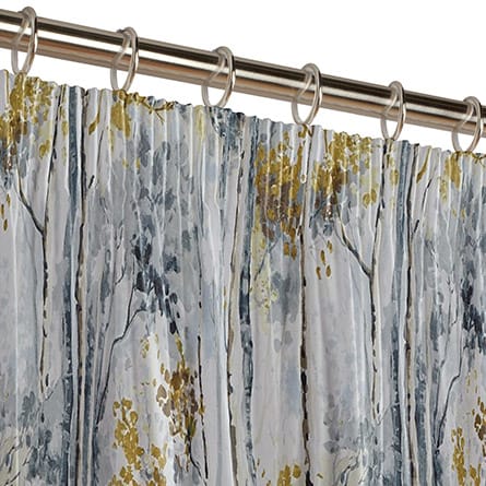 Pencil heading curtain