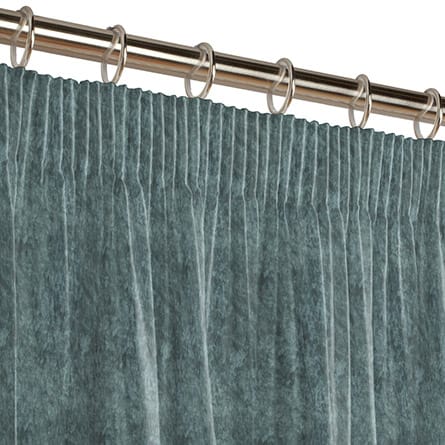 Pencil heading curtain