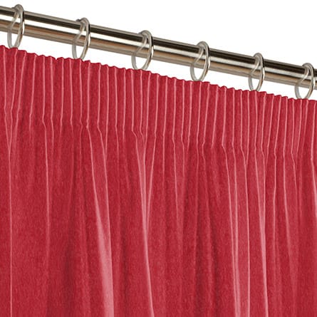 Pencil heading curtain