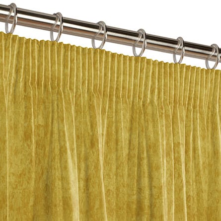Pencil heading curtain