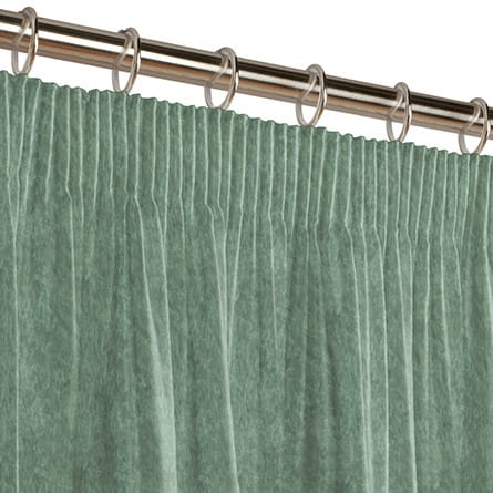 Pencil heading curtain