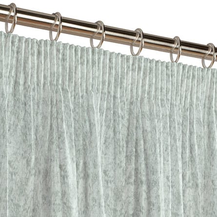 Pencil heading curtain