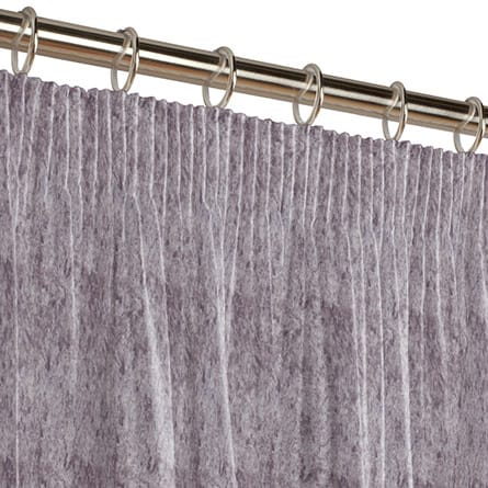 Pencil heading curtain