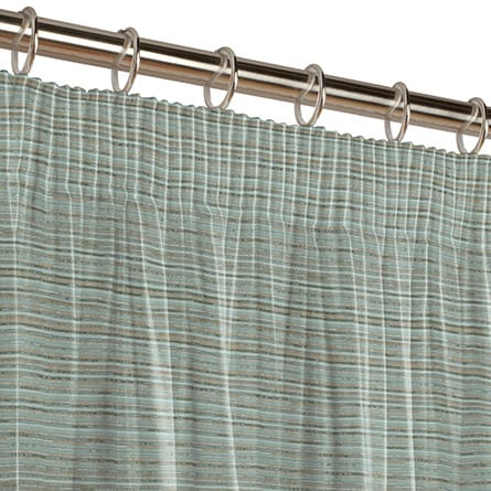 Pencil heading curtain
