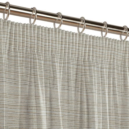 Pencil heading curtain