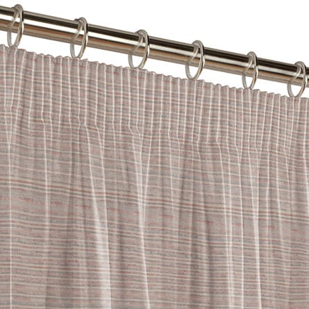 Pencil heading curtain