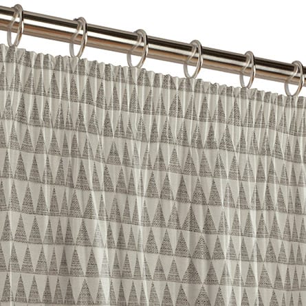 Pencil heading curtain