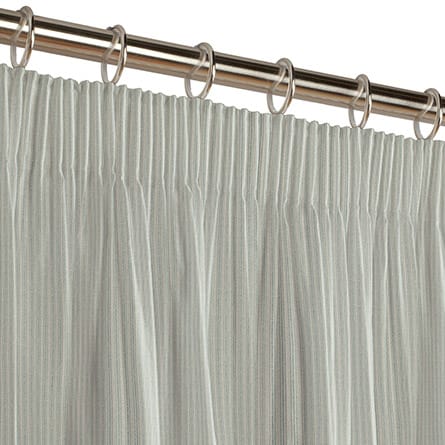 Pencil heading curtain