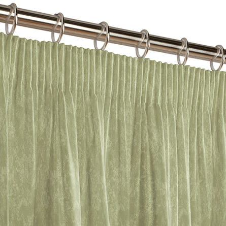 Pencil heading curtain