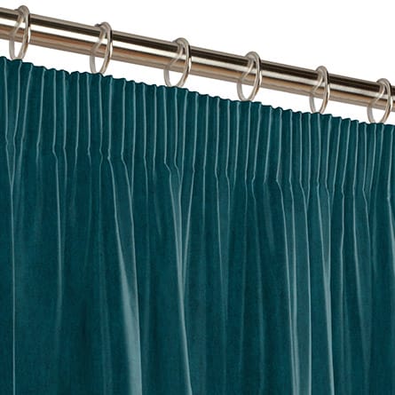 Pencil heading curtain