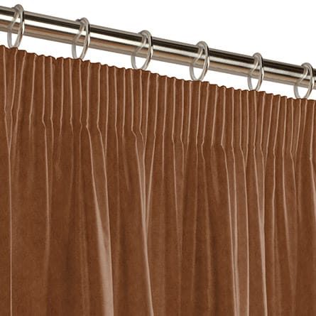 Pencil heading curtain