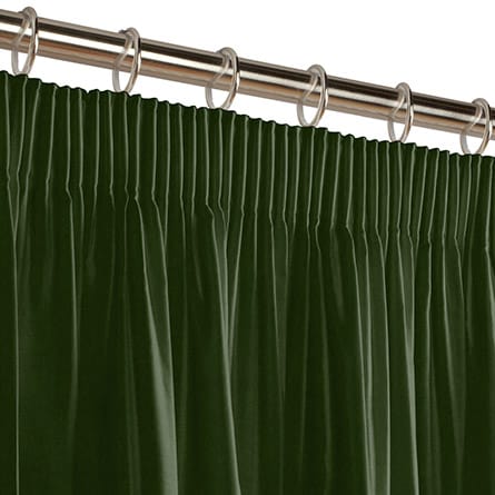Pencil heading curtain