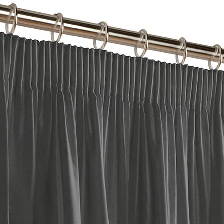 Pencil heading curtain