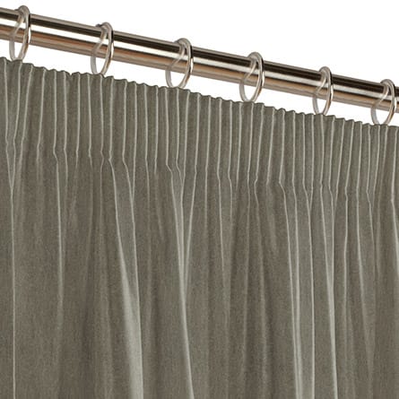Pencil heading curtain