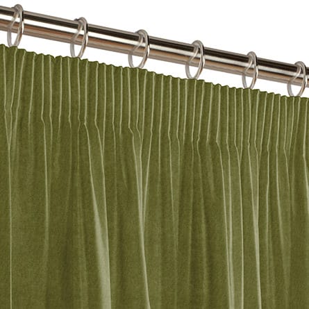 Pencil heading curtain