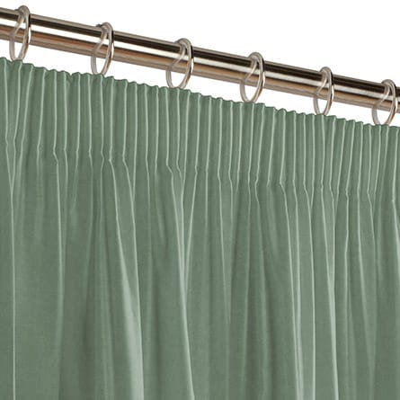 Pencil heading curtain