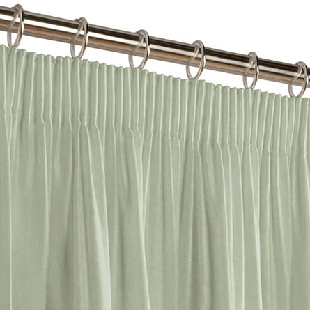 Pencil heading curtain