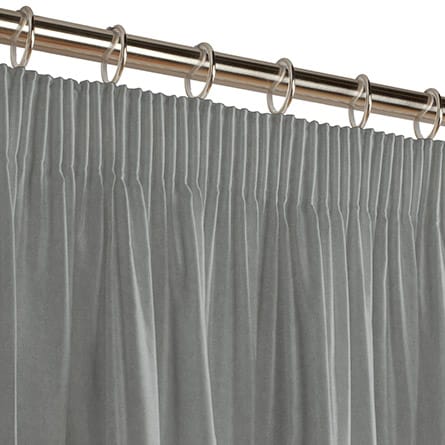 Pencil heading curtain