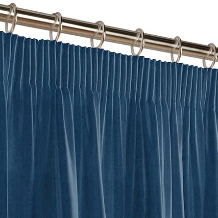 Pencil heading curtain