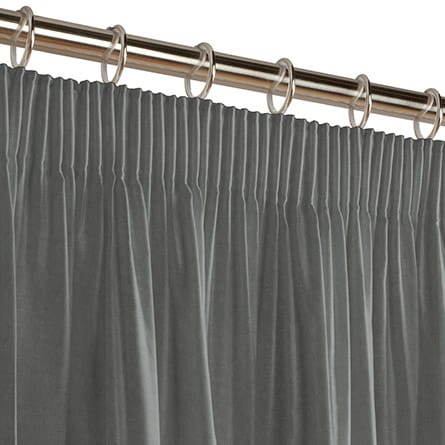 Pencil heading curtain