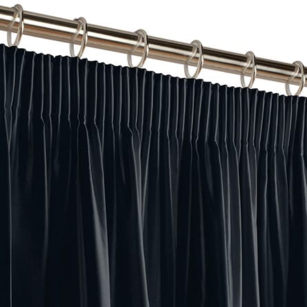 Pencil heading curtain