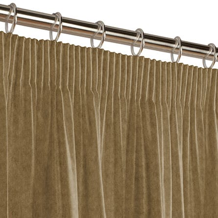 Pencil heading curtain