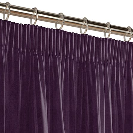 Pencil heading curtain