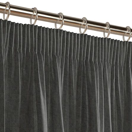 Pencil heading curtain