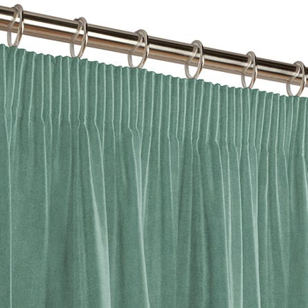Pencil heading curtain