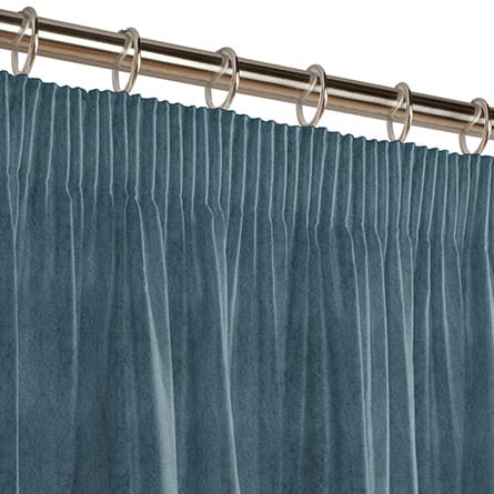 Pencil heading curtain