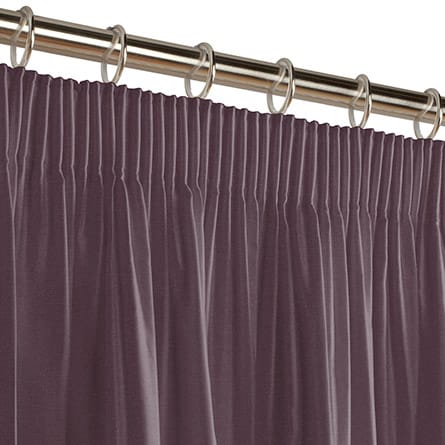 Pencil heading curtain