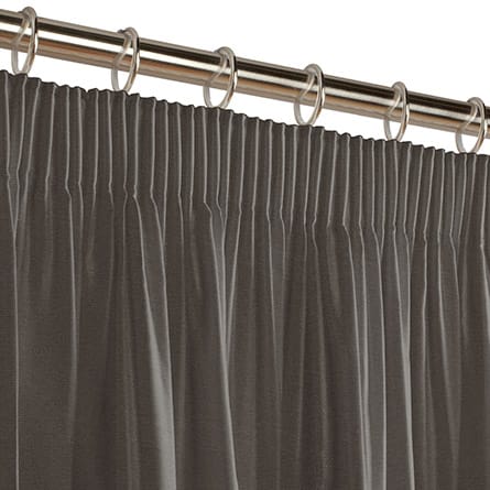 Pencil heading curtain
