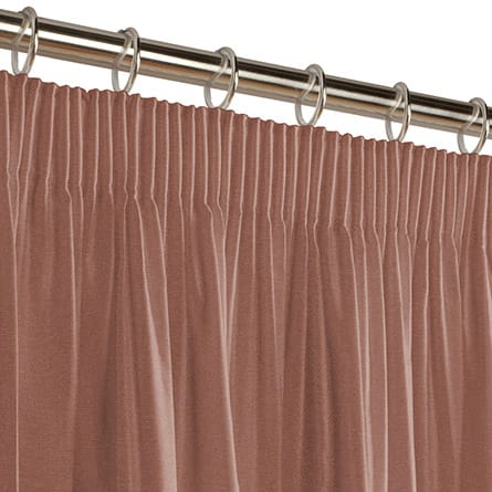 Pencil heading curtain
