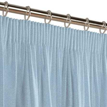 Pencil heading curtain