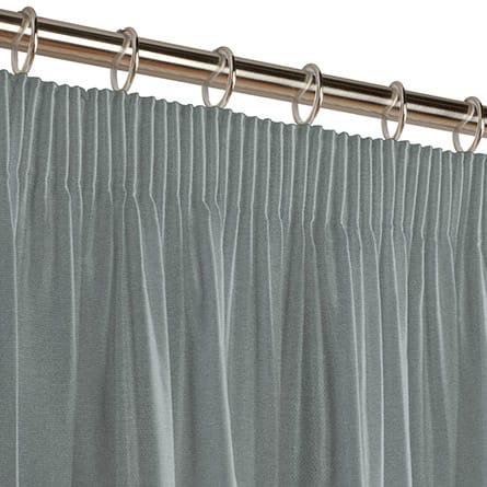 Pencil heading curtain