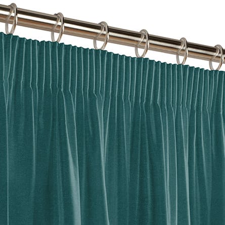 Pencil heading curtain