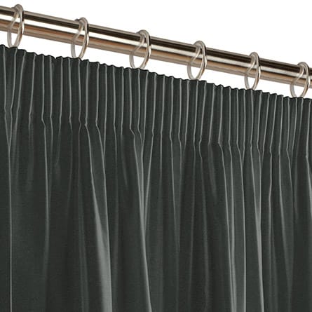 Pencil heading curtain